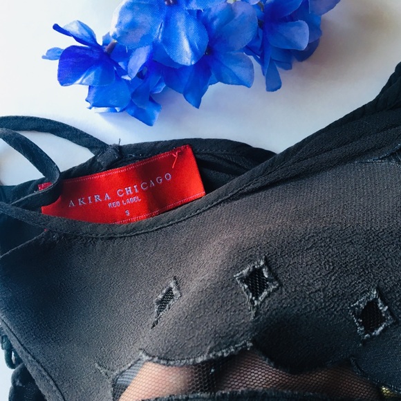 AKIRA High Scoop Neck Tank with Mesh Cutouts - Picture 6 of 6